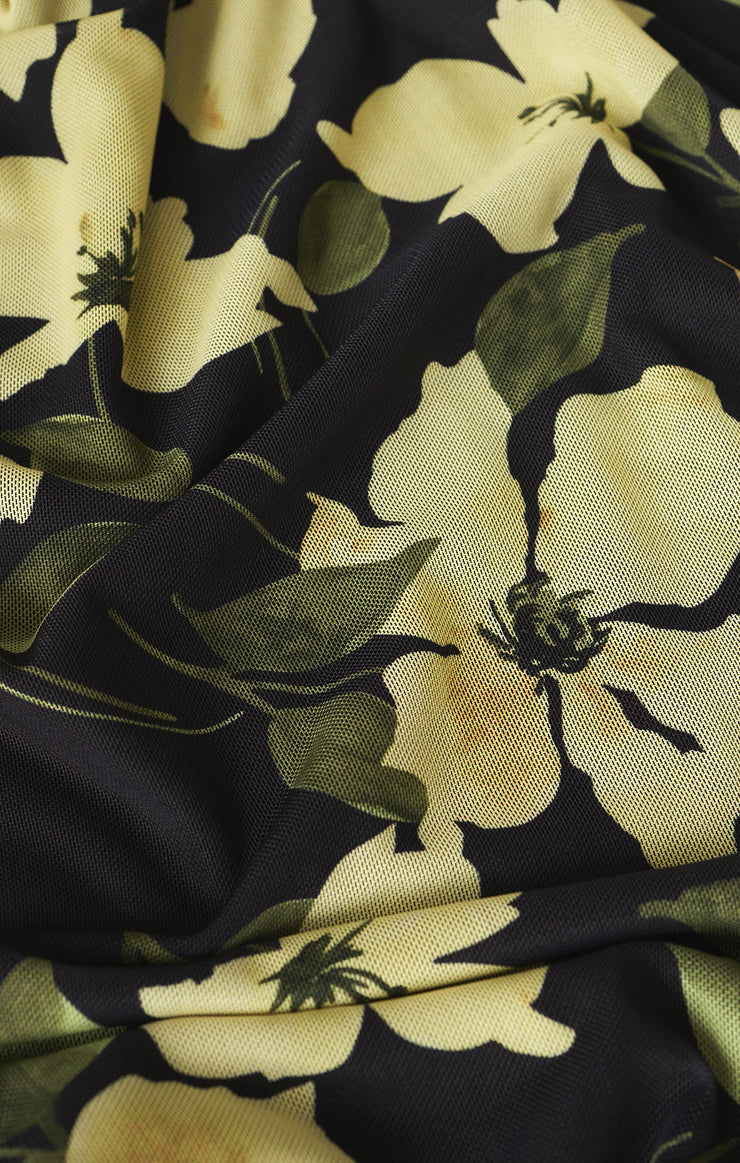 EDA REN FLORAL MESH MAXI SKIRT