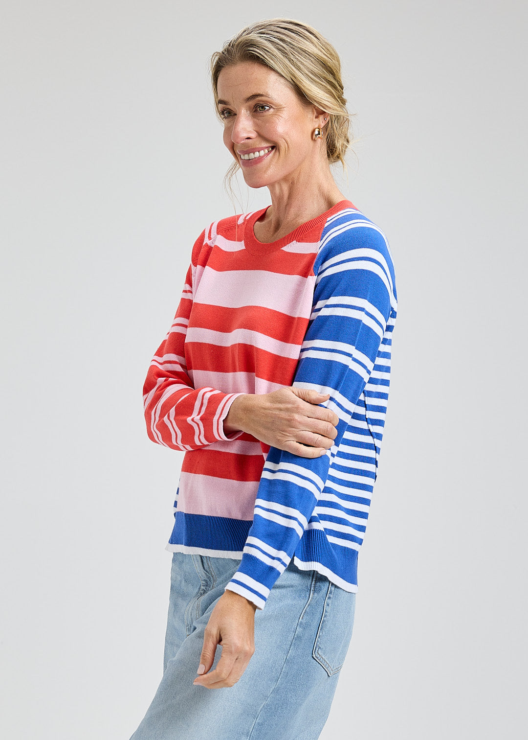 CRAZY STRIPE SWEATER