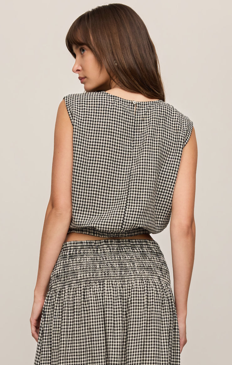 MERIT GINGHAM TOP