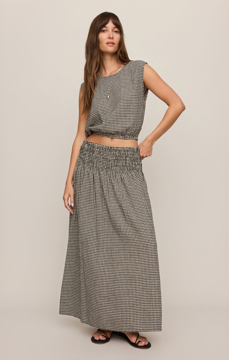 MERIT GINGHAM TOP