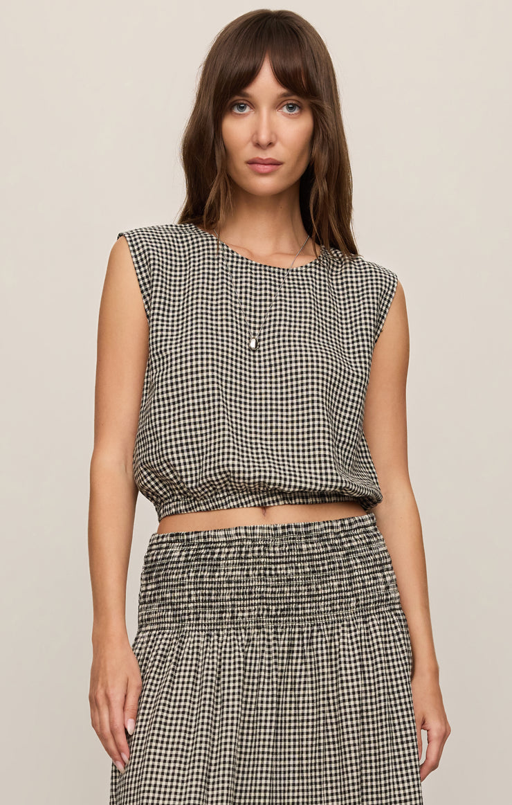 MERIT GINGHAM TOP