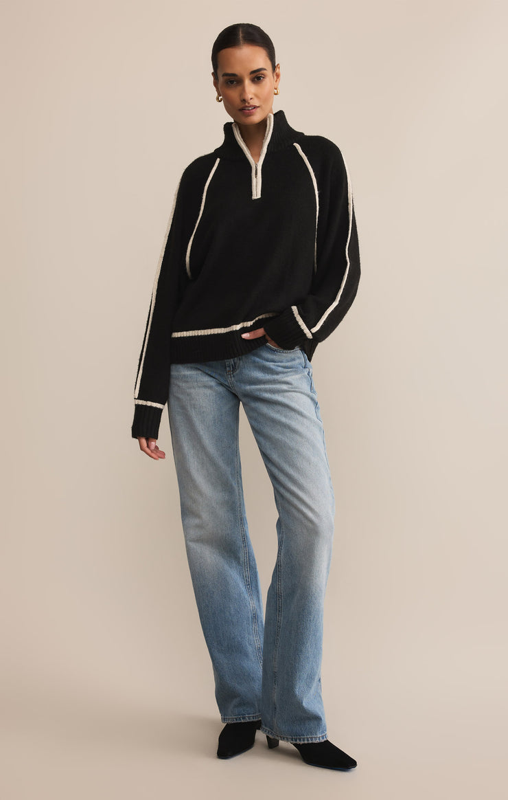 ALPS HALF ZIP SWEATER