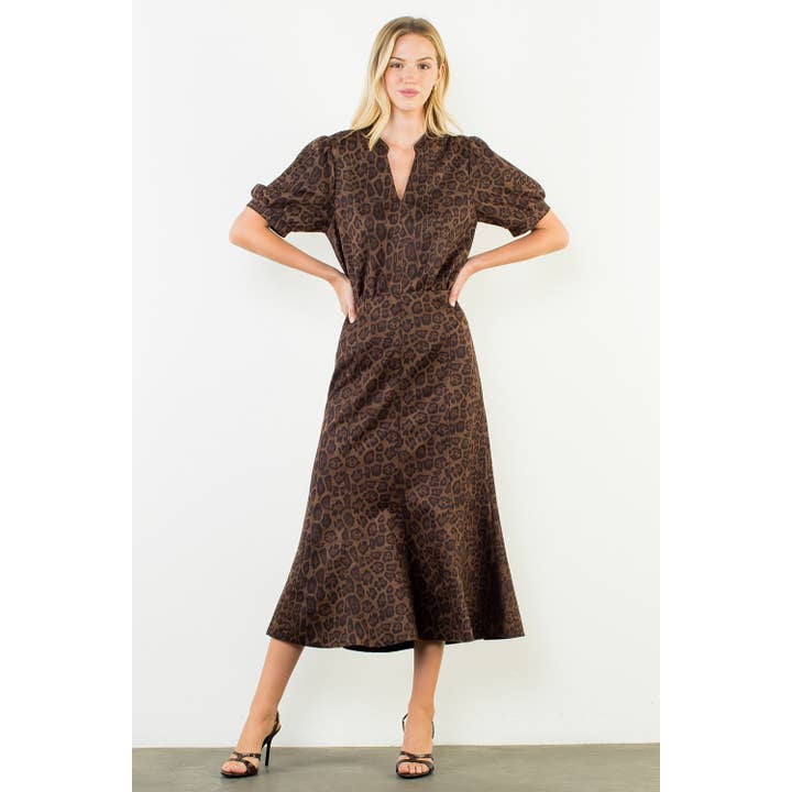 LONG ANIMAL PRINT SKIRT
