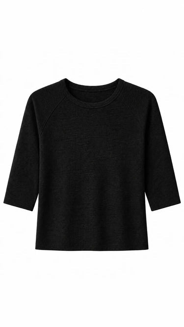 AMELIA LUXE RIB 3/4 SLEEVE
