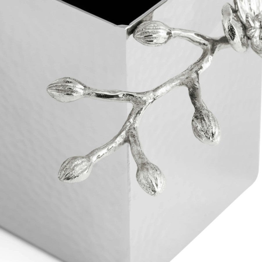 WHITE ORCHID CUTLERY CADDY