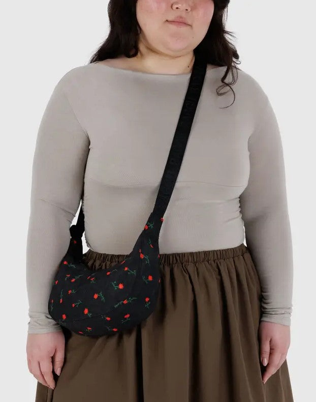 SMALL NYLON CRESCENT BAG