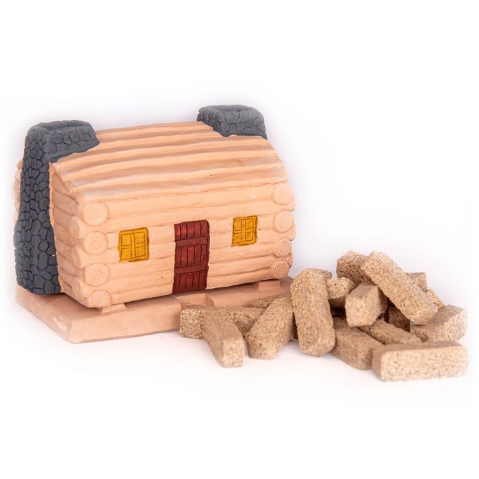 LOG CABIN W PINON NATURAL WOOD INCENSE