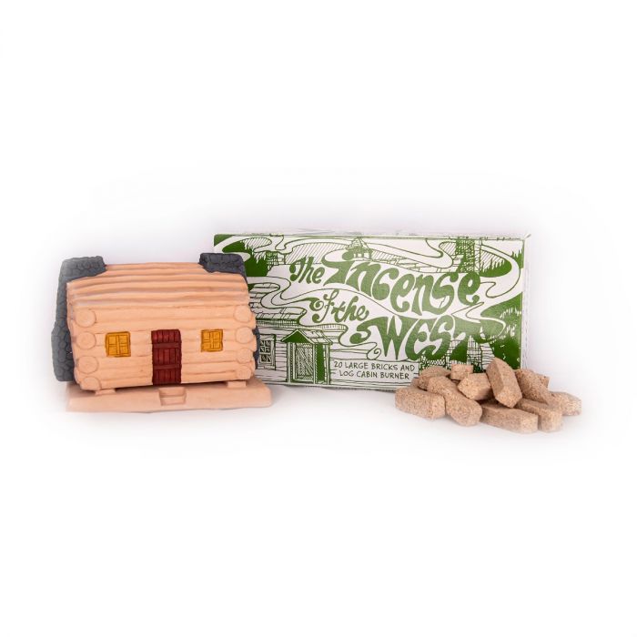 LOG CABIN W PINON NATURAL WOOD INCENSE