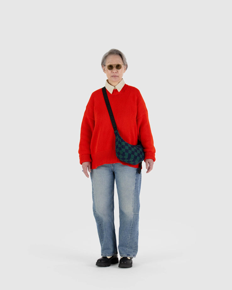 SMALL NYLON CRESCENT BAG