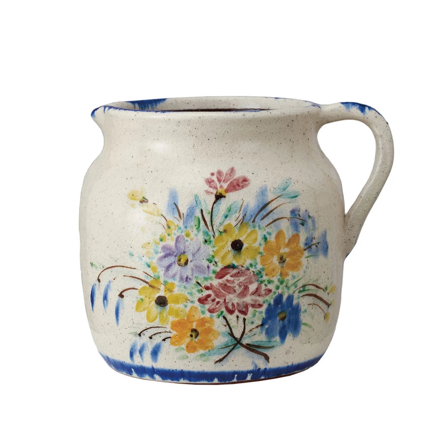 FLORAL BOUQUET PITCHER