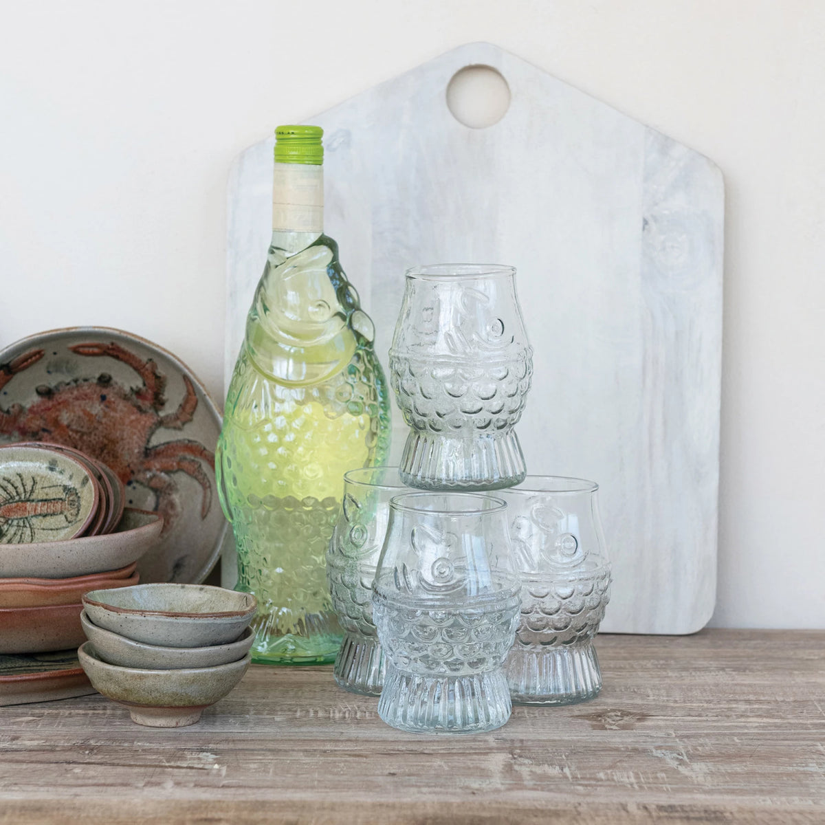 FISH SHAPED GLASS