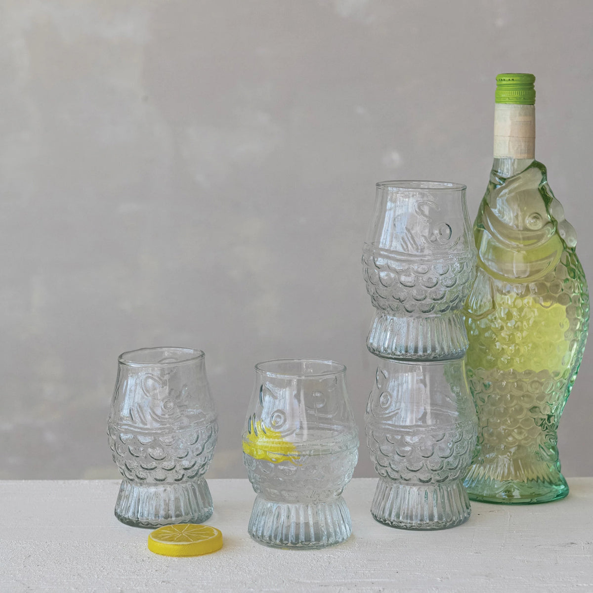 FISH SHAPED GLASS