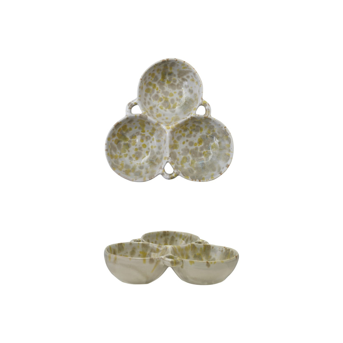 3 SECTION BOWL SPECKLED