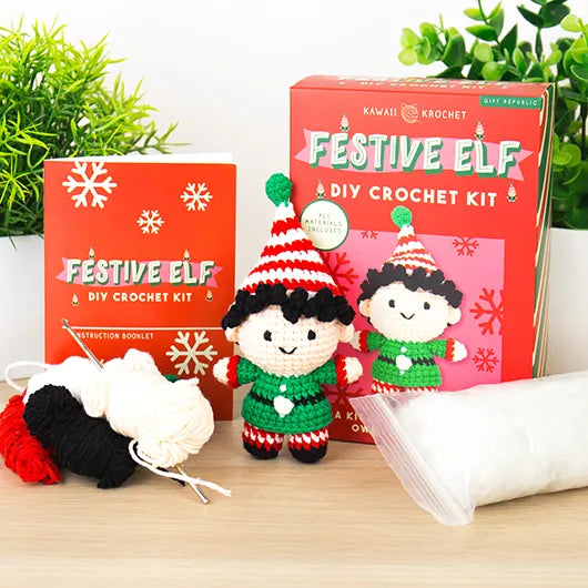 CHRISTMAS CROCHET KIT ELF
