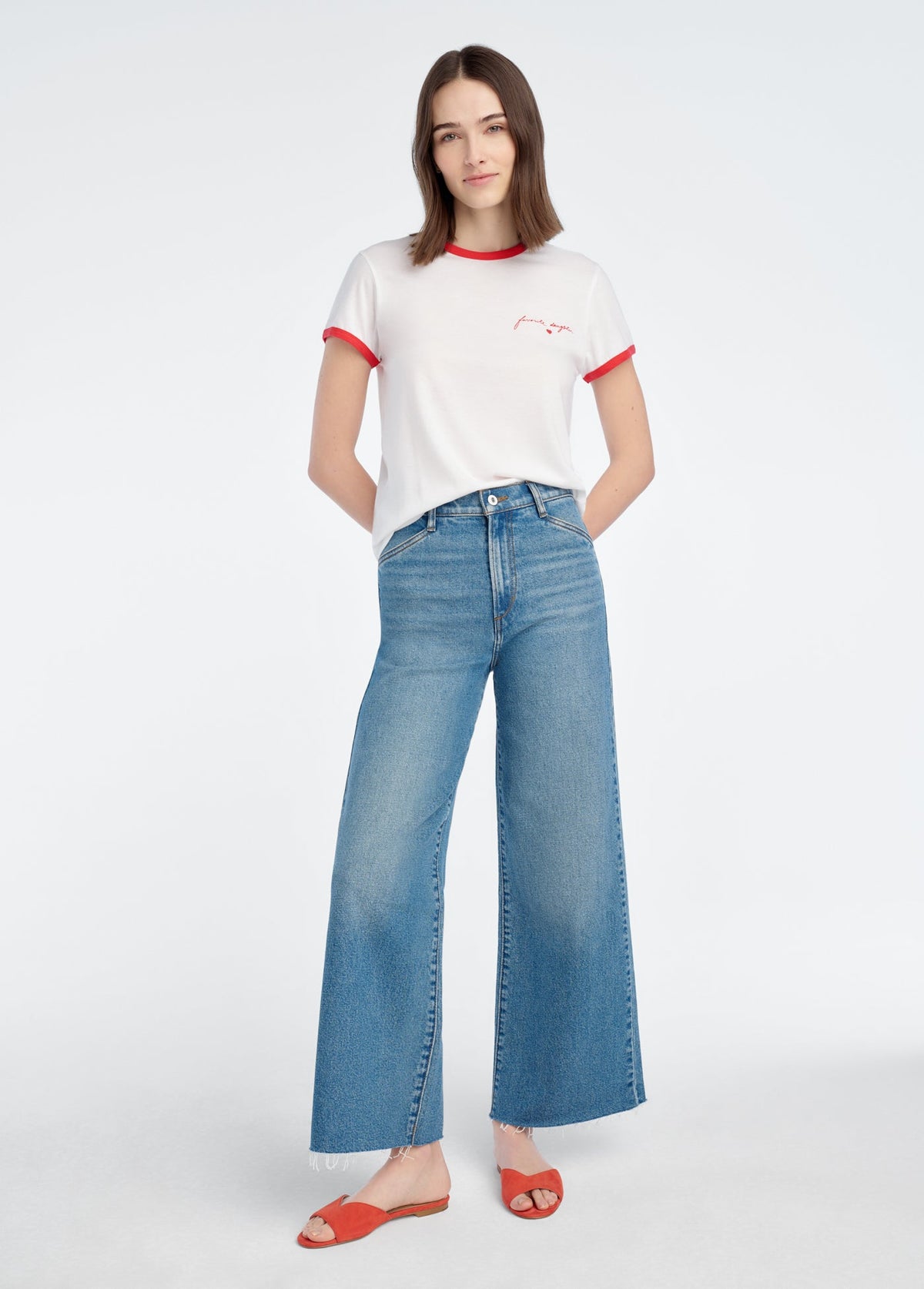 SIGNATURE CHEST LOGO RINGER TEE