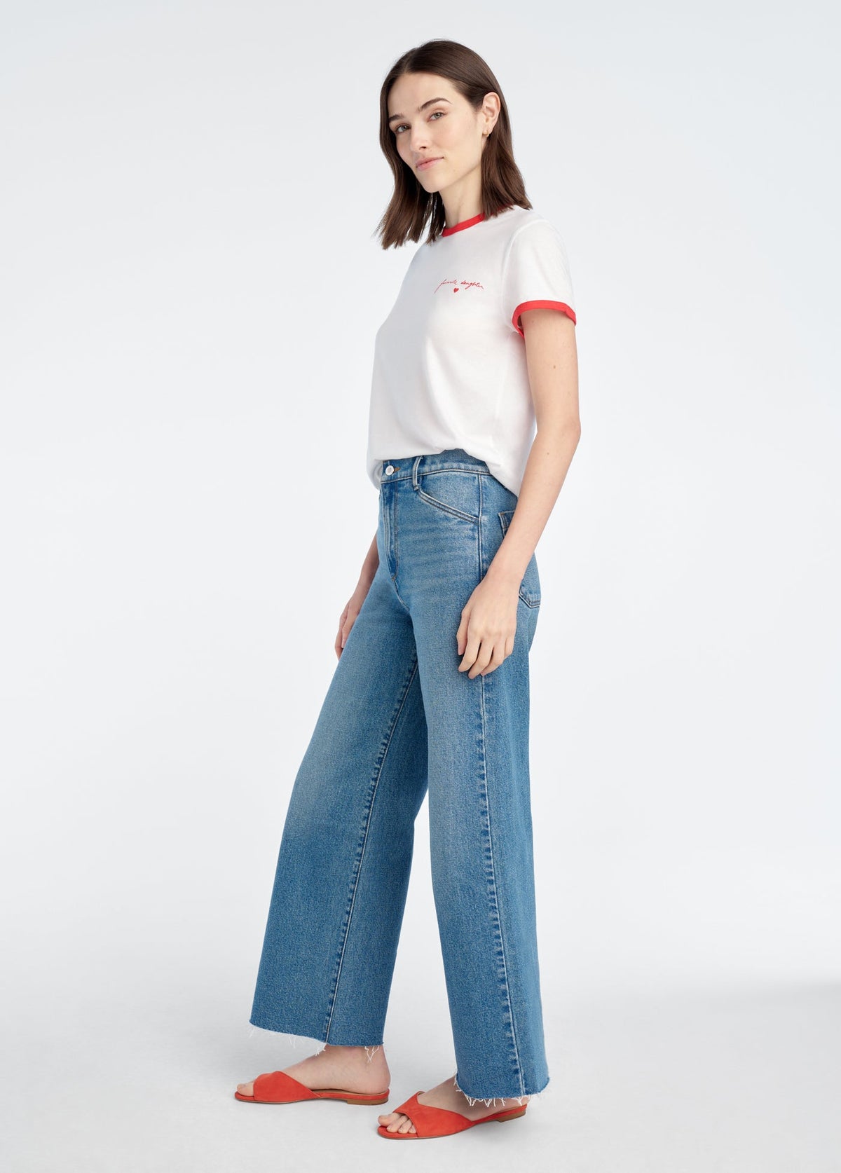 SIGNATURE CHEST LOGO RINGER TEE