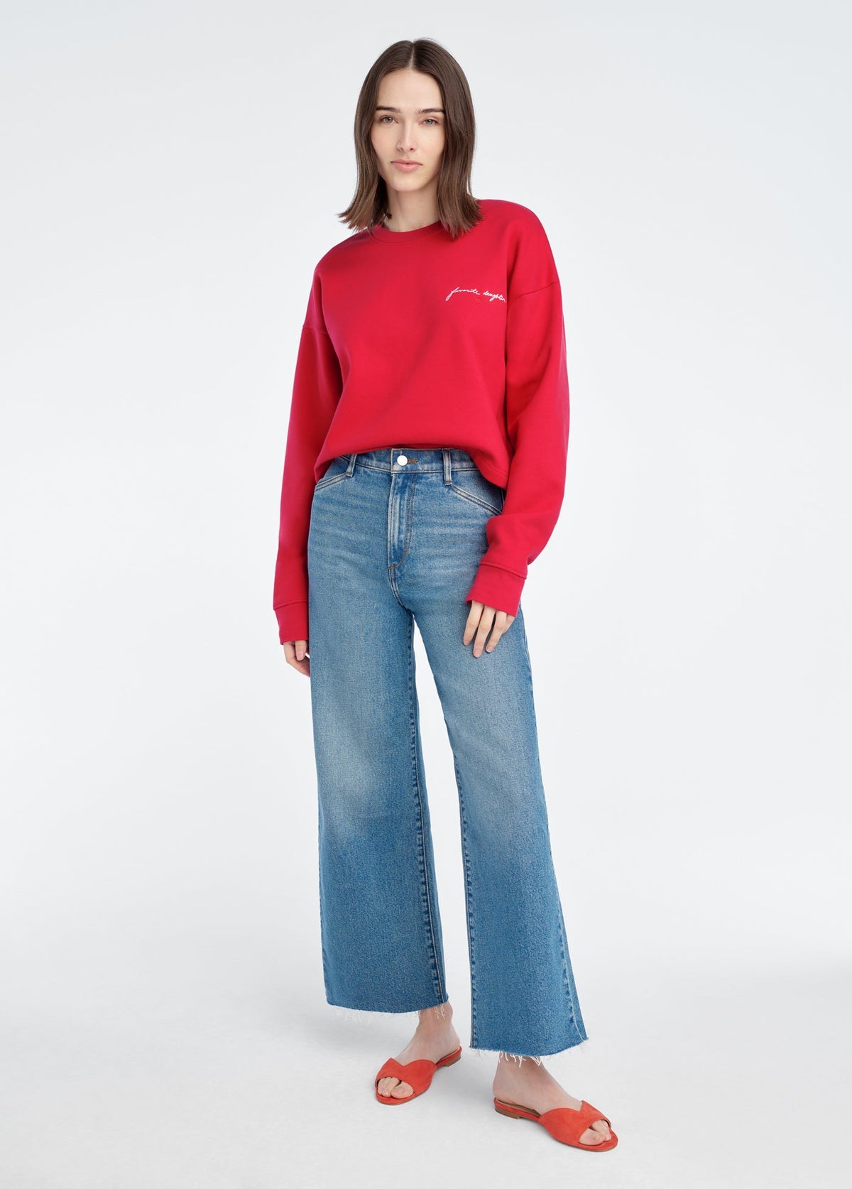 CROPPED SIGNATURE SWEATSHIRT