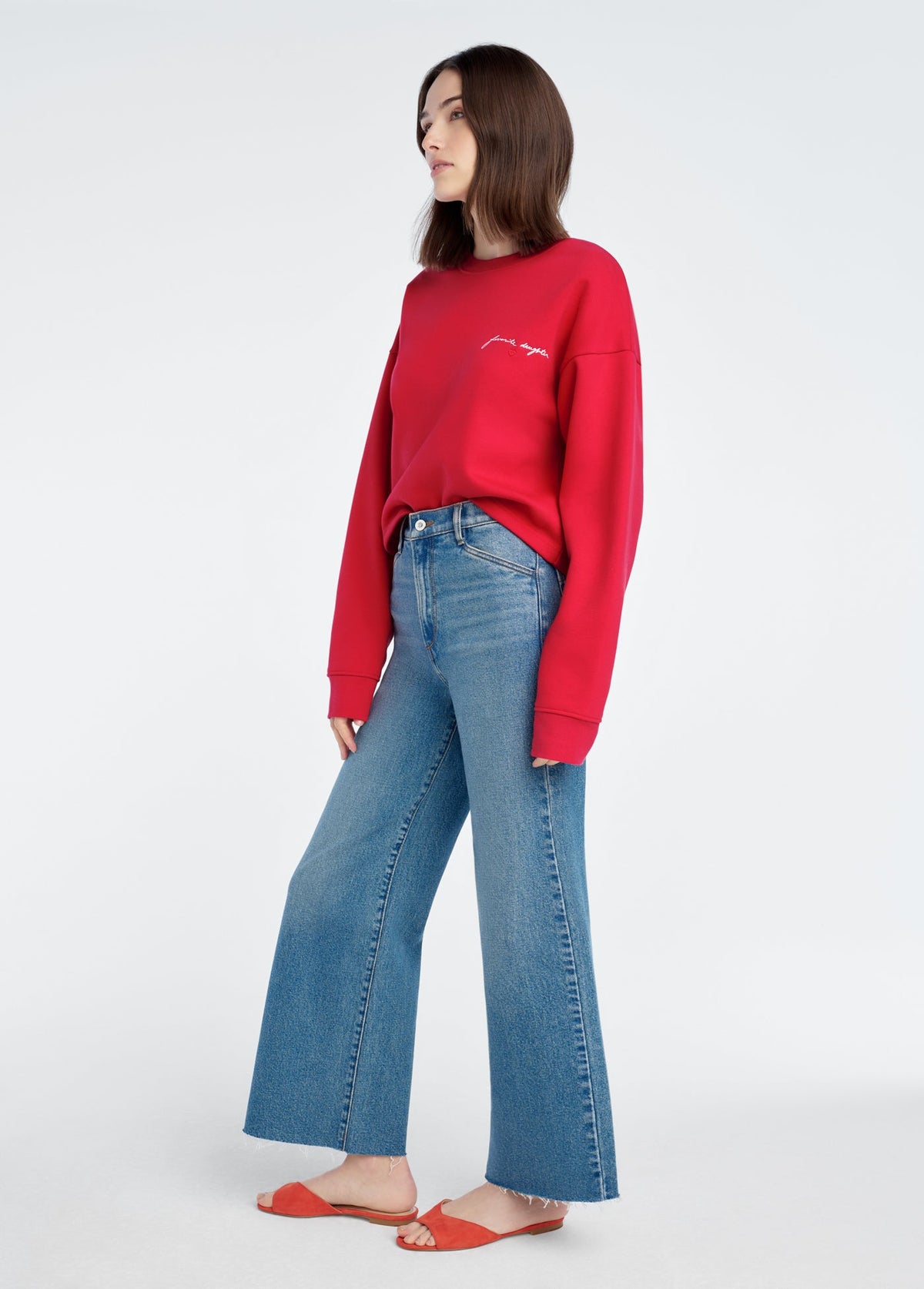 CROPPED SIGNATURE SWEATSHIRT