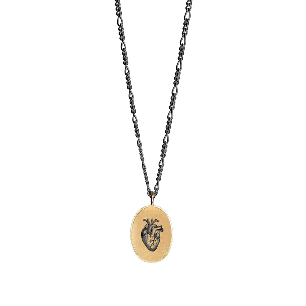 FIGARO NECKLACE MIXED METAL - HEART