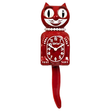 SPACE CHERRY LADY KIT CAT KLOCK