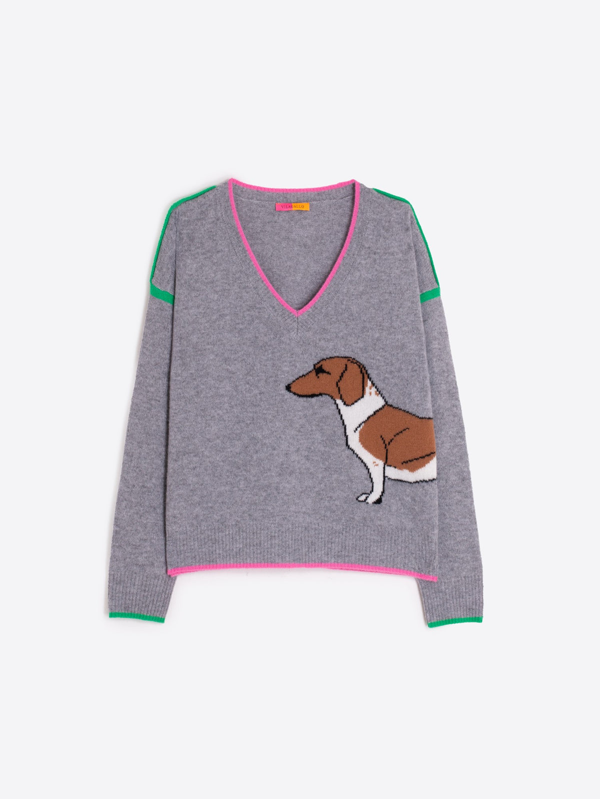 DOG VNECK SWEATER