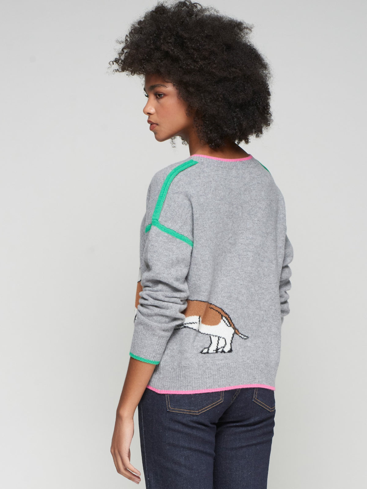 DOG VNECK SWEATER