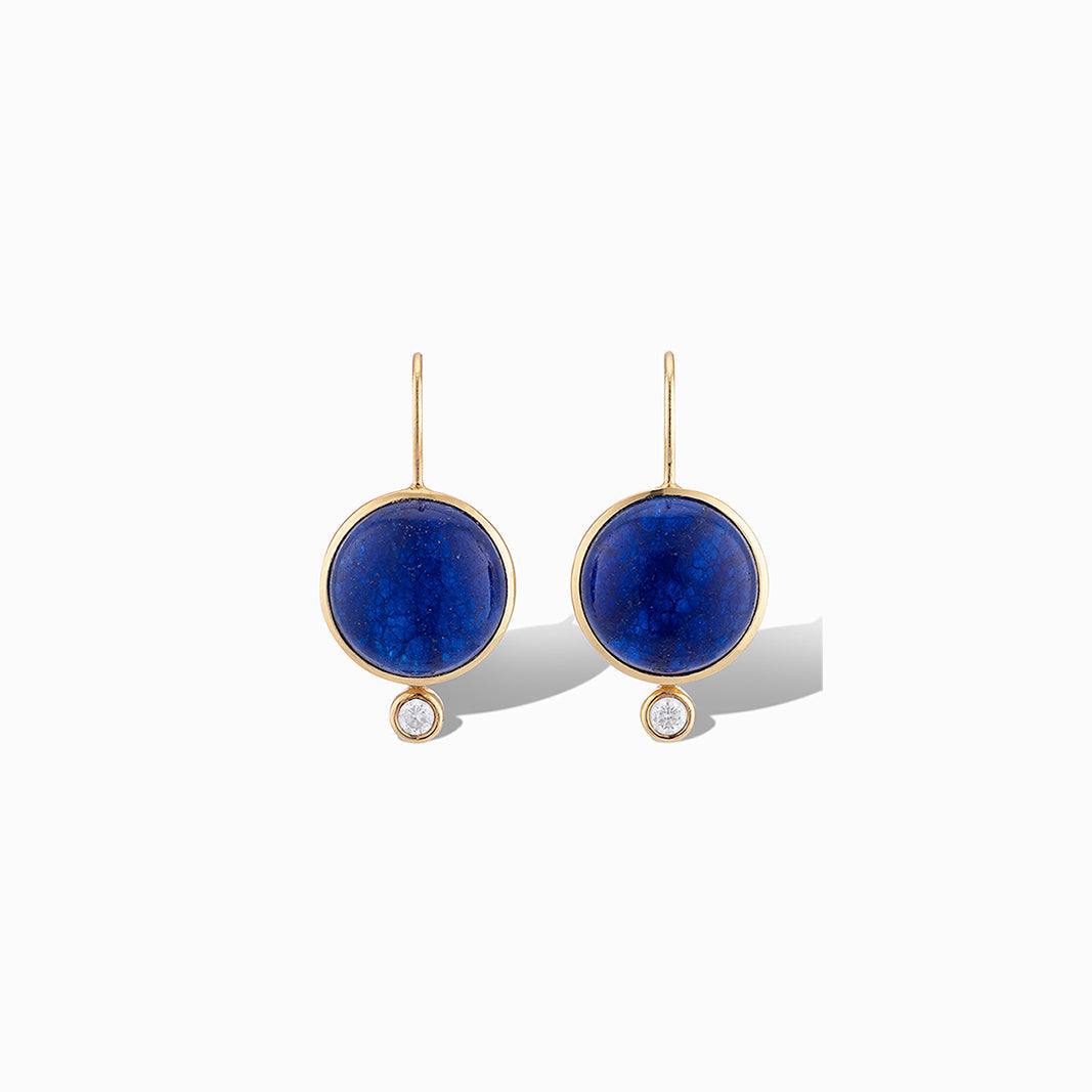 TINI MINI EARRING BLUE QUARTZ