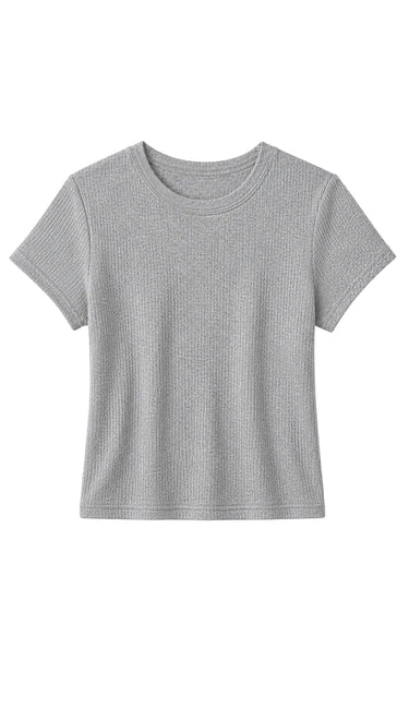 MACY RIB CREW NECK TEE