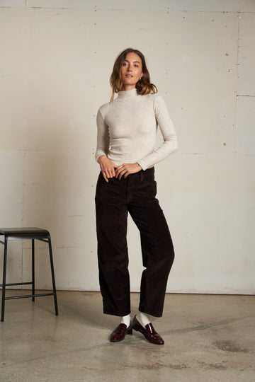NOELLE SWEATER RIB TURTLENECK