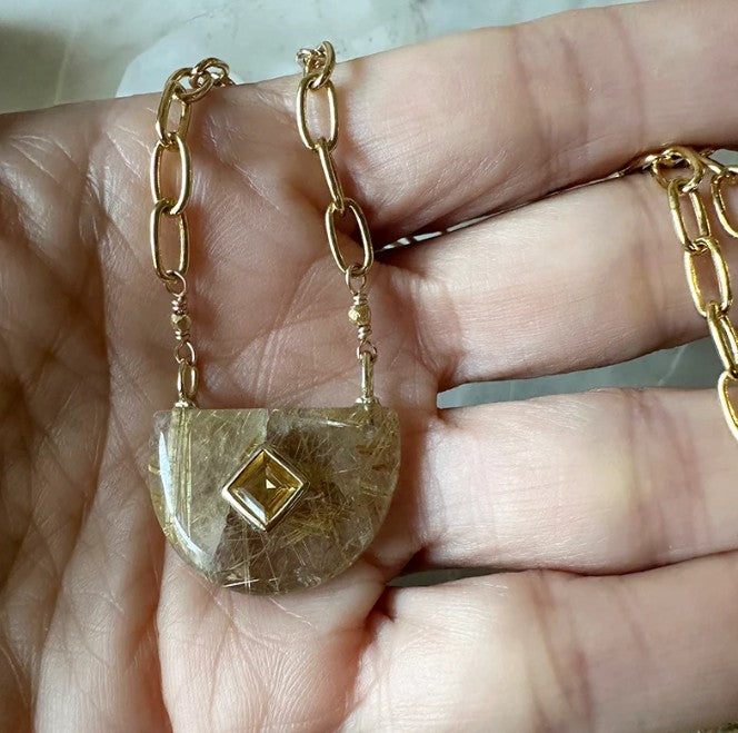 RUTILATED QUARTZ NECKLACE