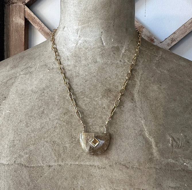 RUTILATED QUARTZ NECKLACE