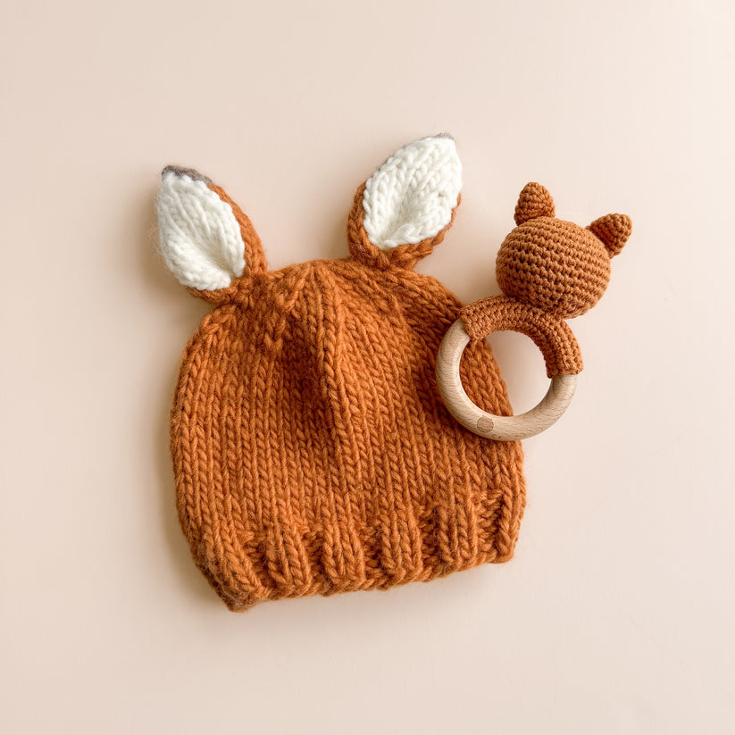 RUSTY FOX HAT CLAY 6-24M