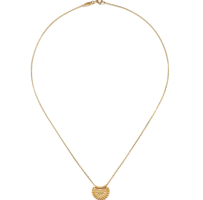 GOLD MINI MANDALA NECKLACE