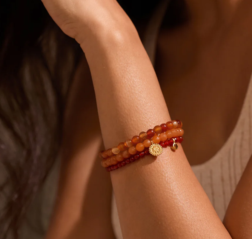 ORANGE BRACELET SET/3