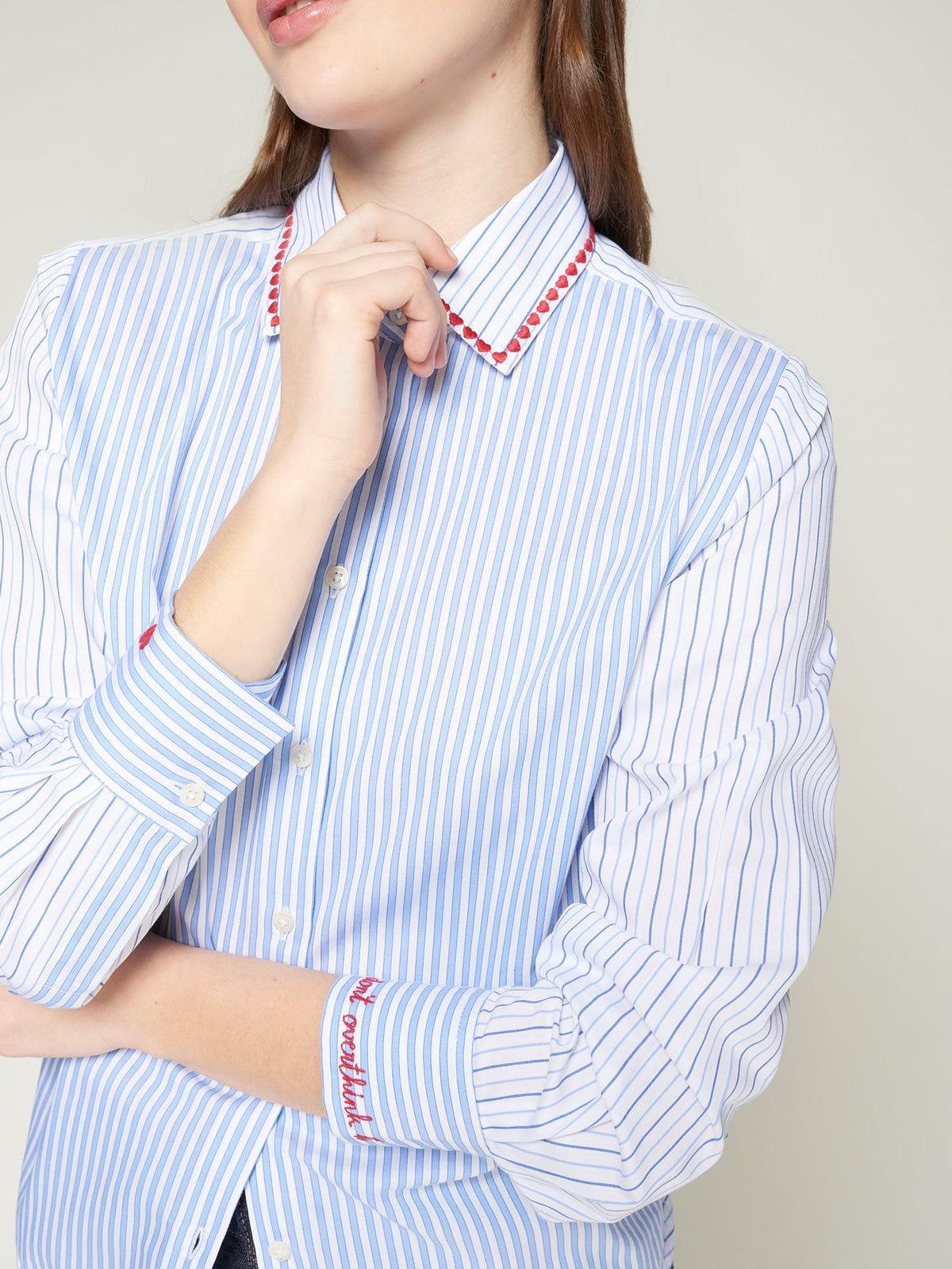 HEART COLLAR SHIRT