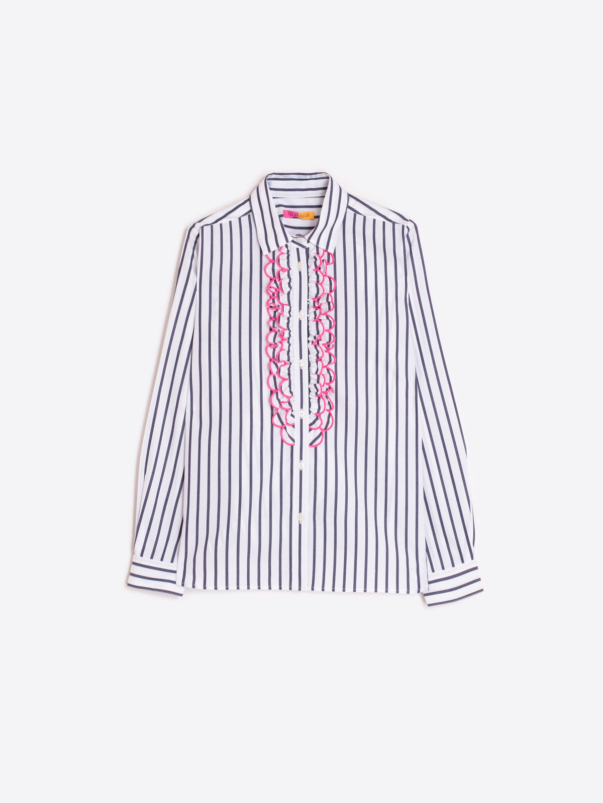 RUFFLE BLOUSE BUTTON DOWN