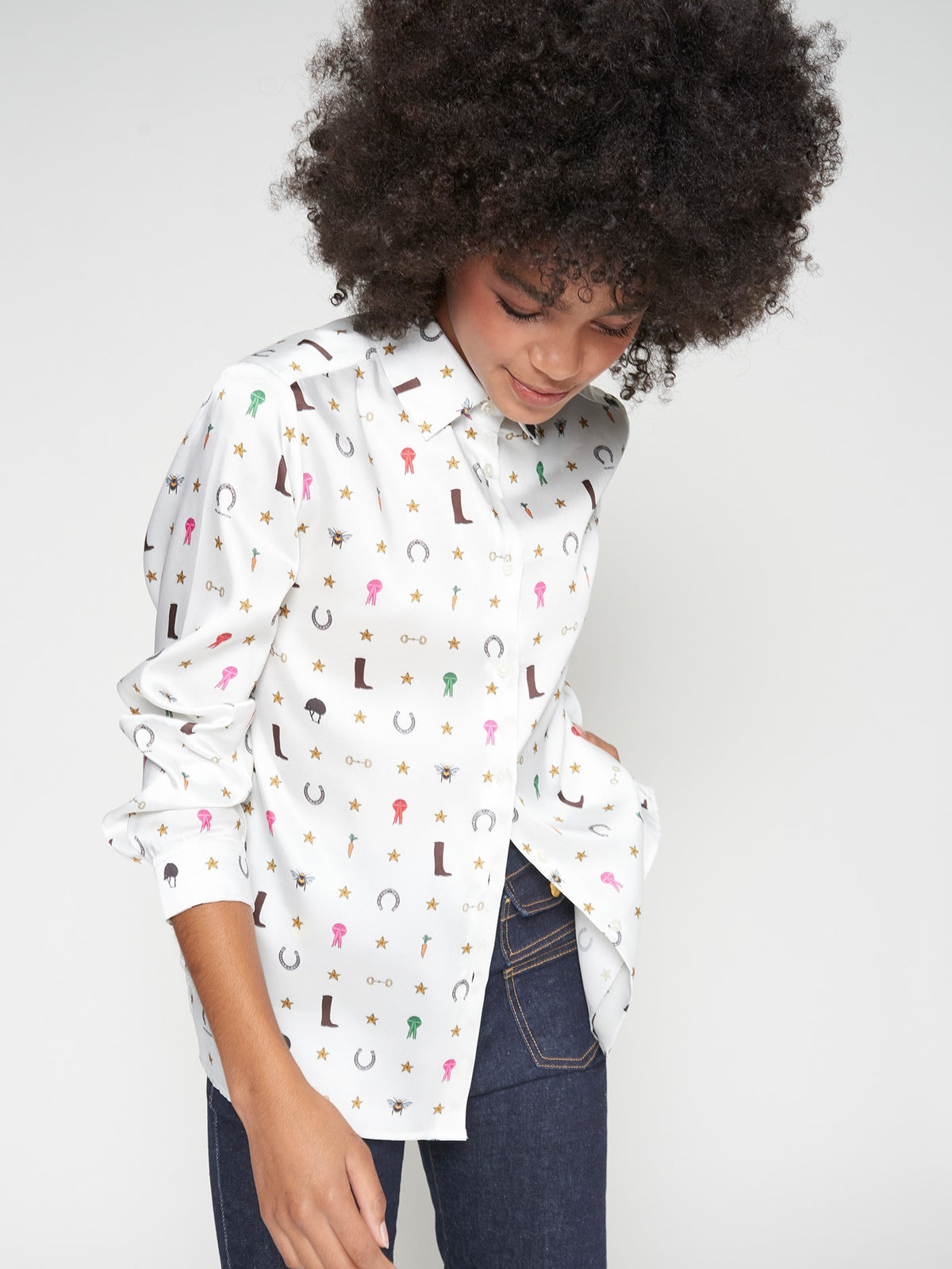 WESTERN ICON BUTTON DOWN