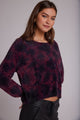 SLOUCHY SWEATER- SANGRIA CLOUD DYE