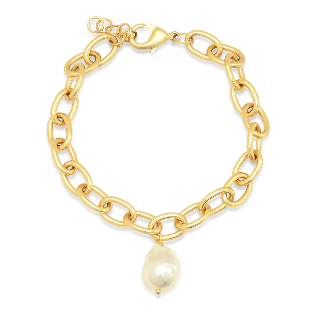 CHUNCKY LINK BRAC BAROQUE PEARL