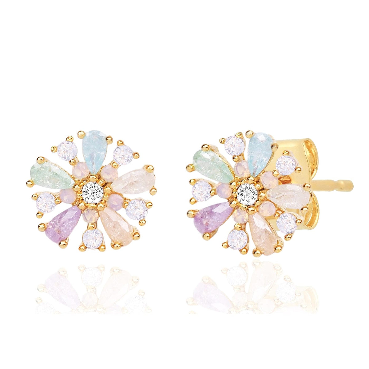 PASTEL FLOWER STUDS