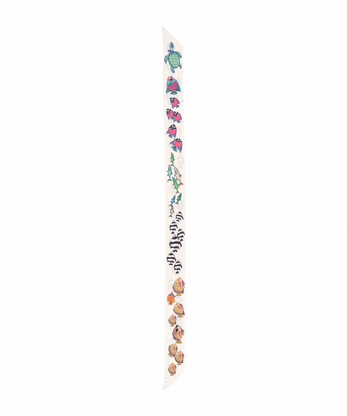 LOST AT SEA SILK RIBBON SCARF