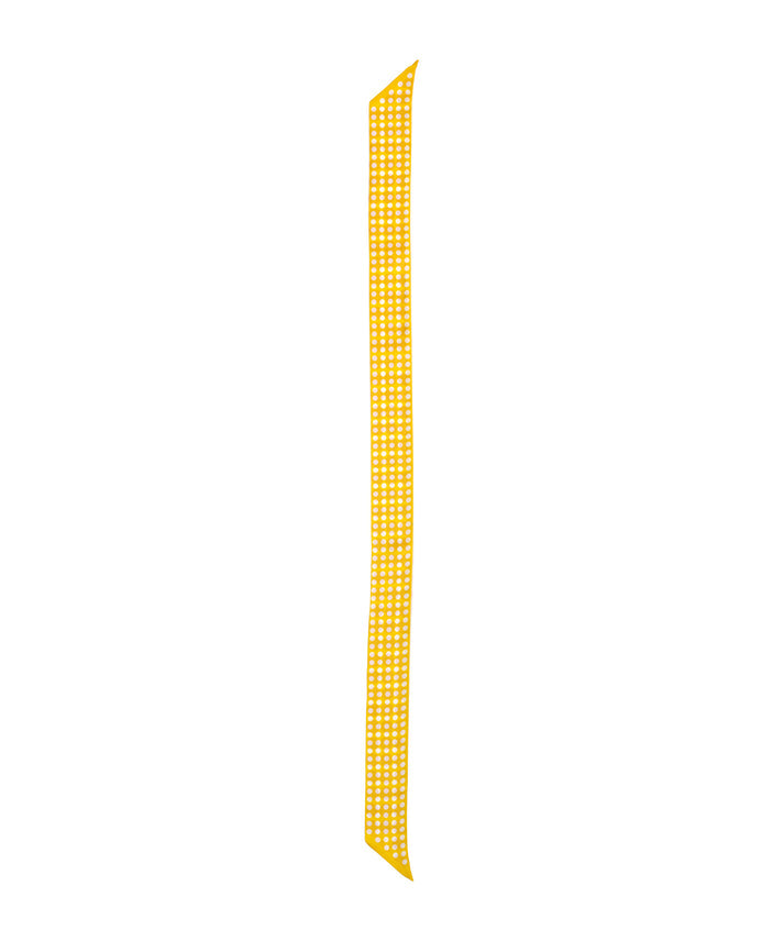 SPOTTED SILK RIBBON SCARF