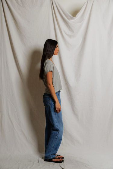 VAL HEMP MILK COTTON VNECK TEE