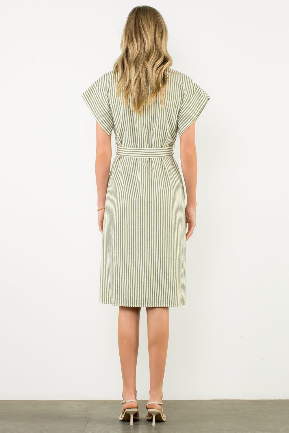 STRIPE SHIRT DRESS