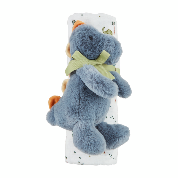 DINO SWADDLE/RATTLE SET