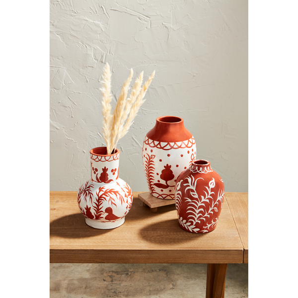 TERRACOTTA VINE VASE