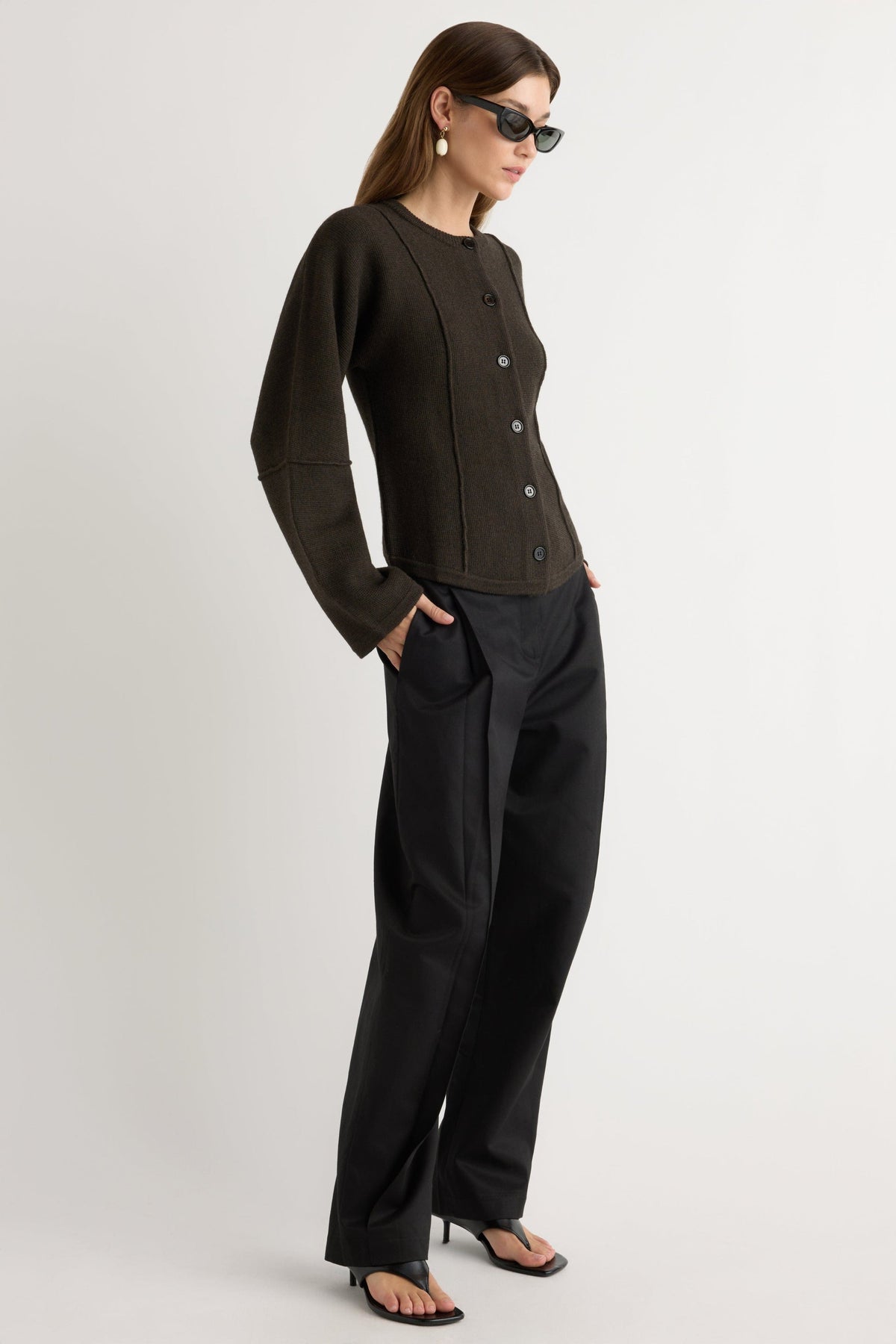 WREN EXPOSED SEAM CARDI