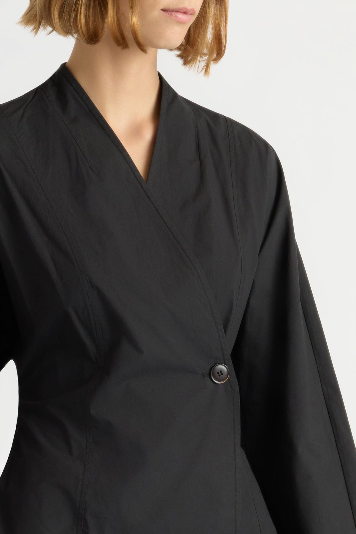 ZAINAB SCULPTED COTTON BLOUSE