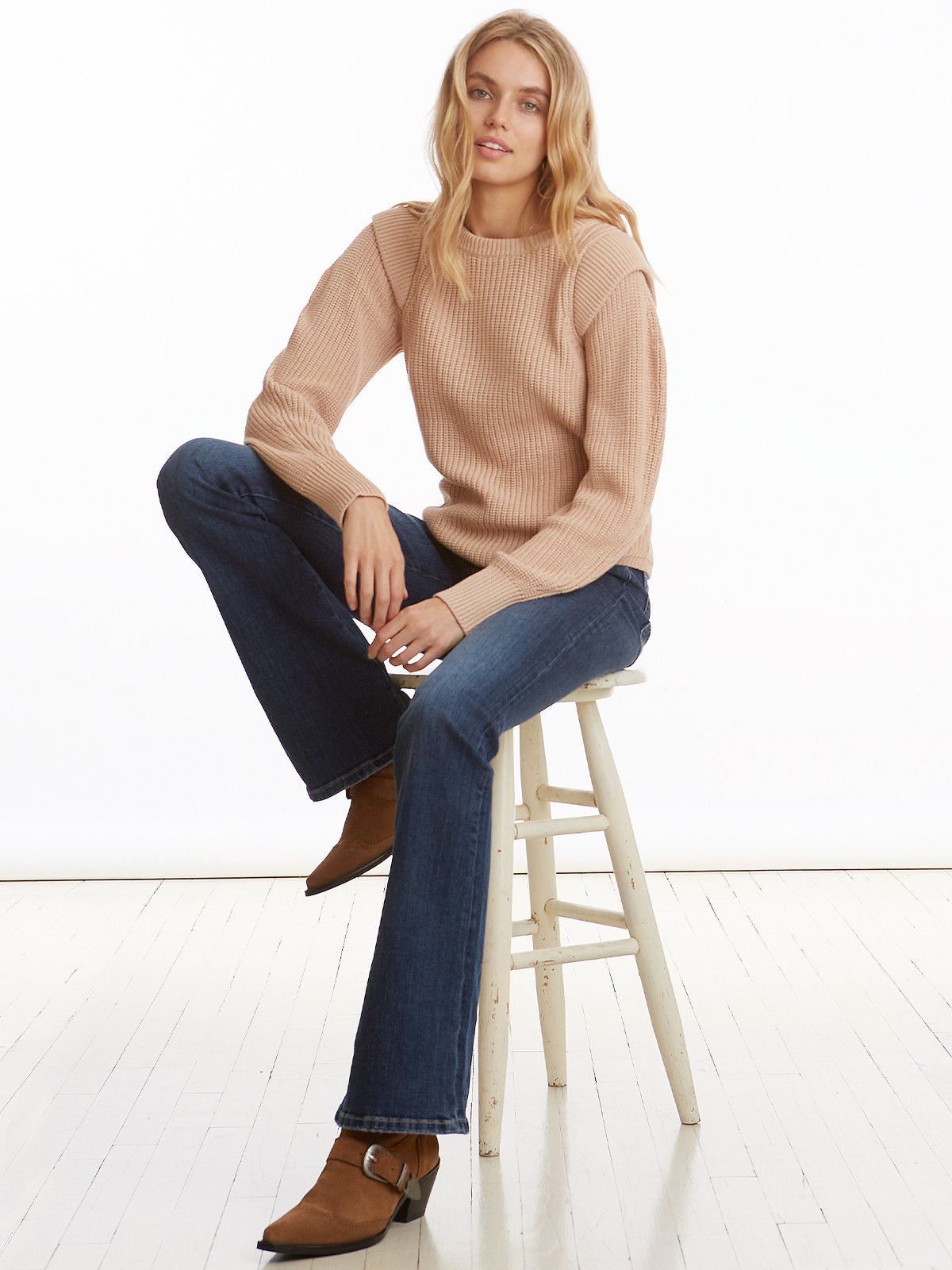 SHOULDER DETAIL PULLOVER