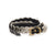 MEDALS P/D BLACK BRACELET
